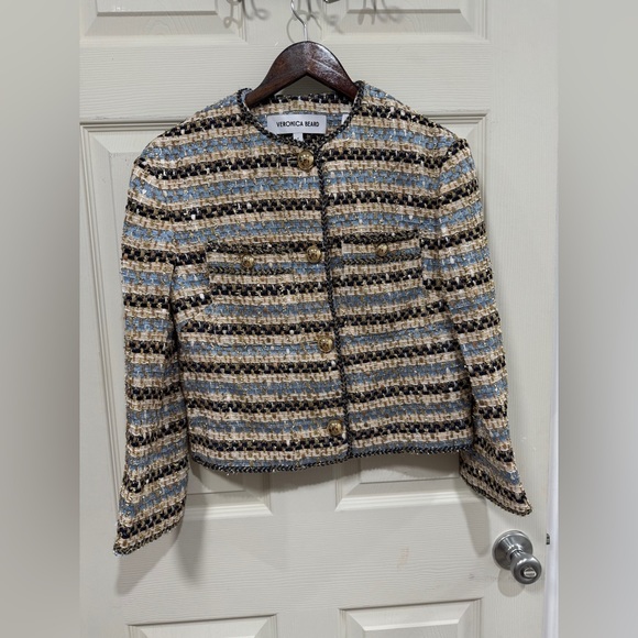 Veronica Beard Sumira Metallic Tweed Jacket $798 NEW with tag - Picture 7 of 11